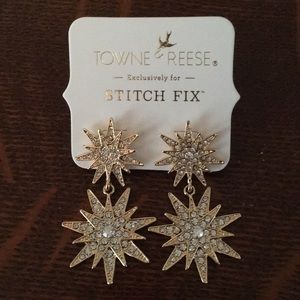 Starburst statement earrings